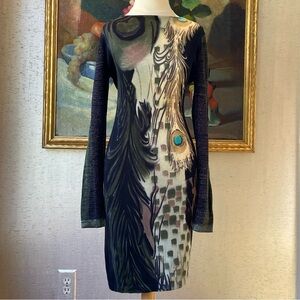 Adore Peacock Knit Dress